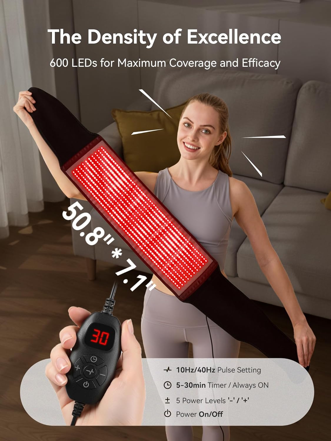 LPKP Pro 600 High-Density Light Recovery Wrap | Deep Tissue Wellness & Body Vitality