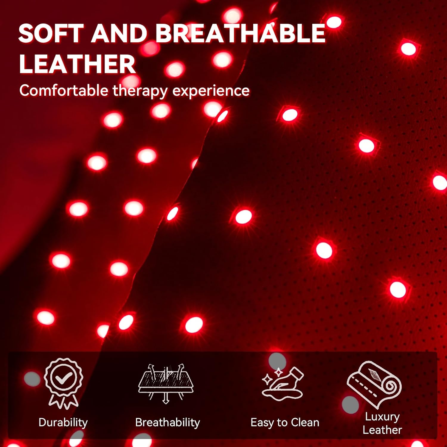 LPKP 76.8" x 33.4" Pro Red Light Therapy Mat (1370 LEDs, 660nm/850nm) – RLT Pad for Full Body Joint & Muscle Recovery LPKP