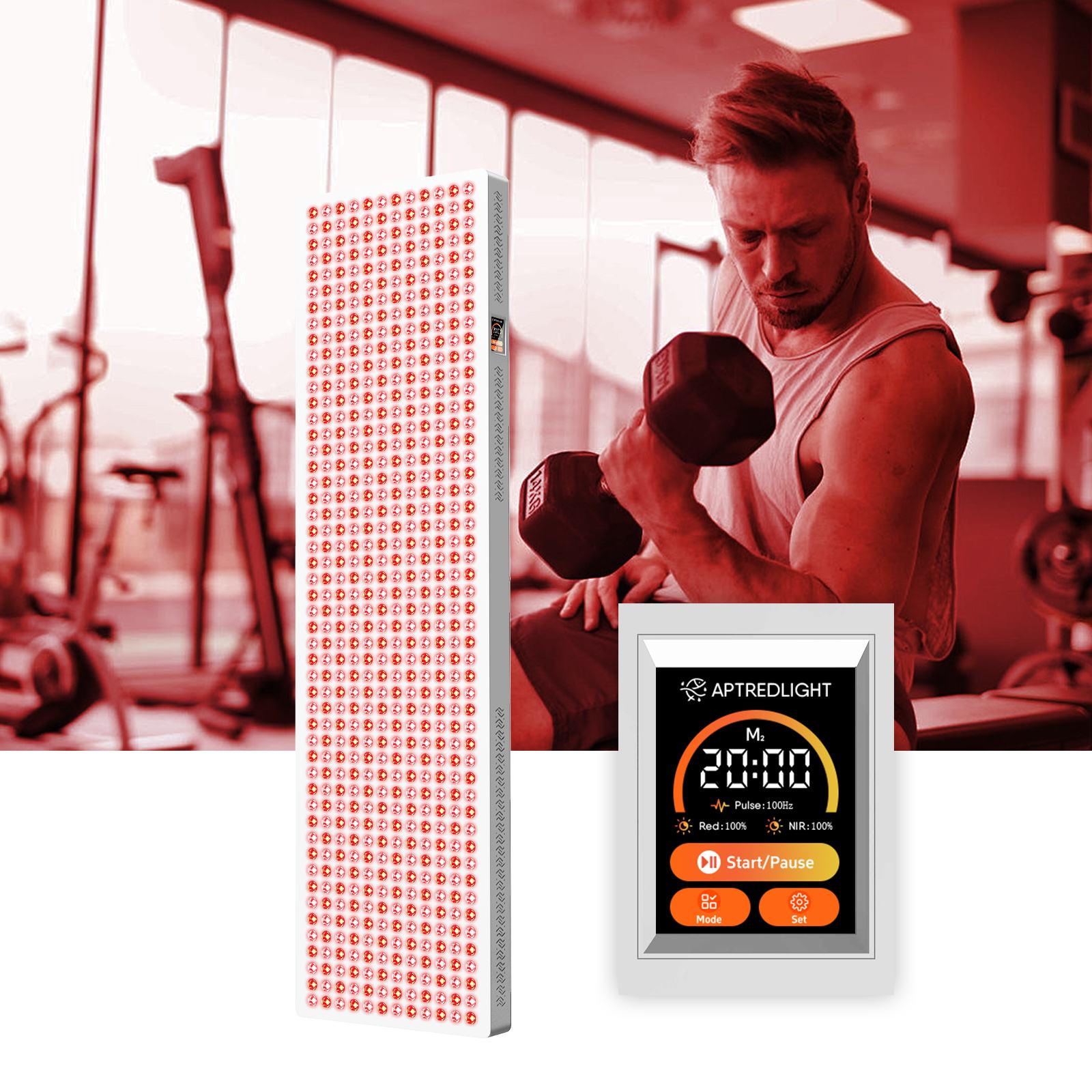 LPKP Full Pro 600 LED | Professional Half-Body Red Light Therapy Panel LPKP