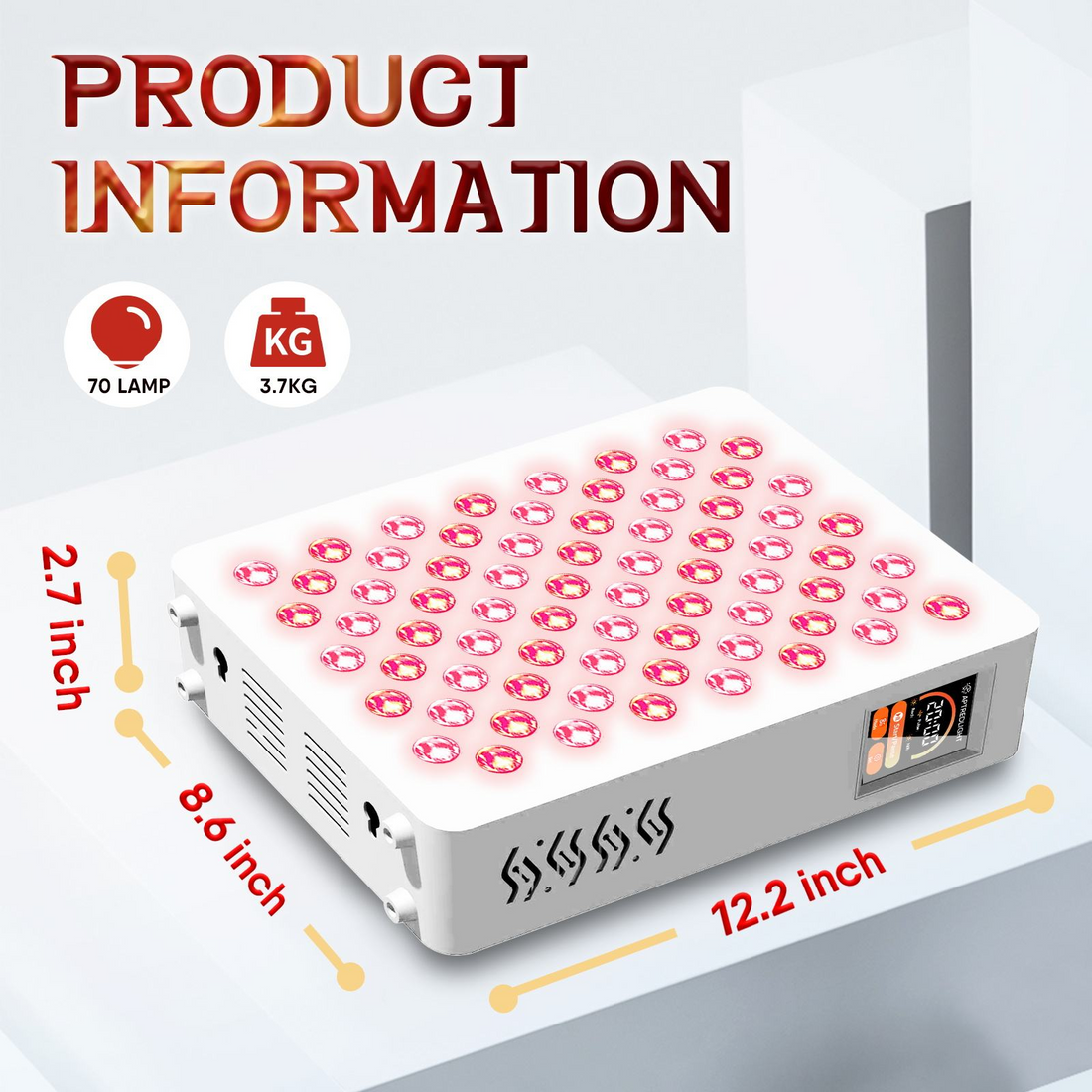LPKP Solo Mini 70 LED | Portable Red Light Therapy Panel LPKP