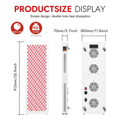 LPKP Core 300 LED | High Irradiance RLT Panel for Core Body Recovery LPKP
