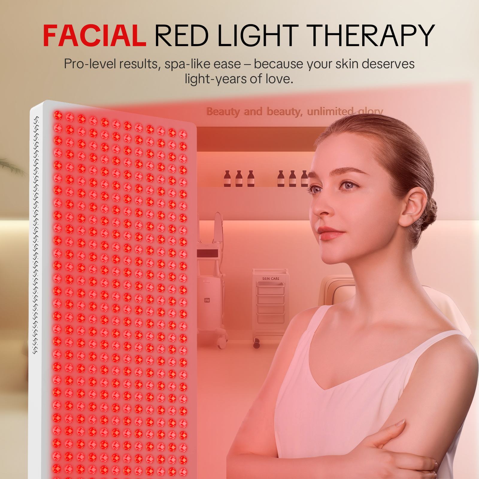 LPKP Full Pro 600 LED | Professional Half-Body Red Light Therapy Panel LPKP