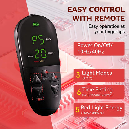 LPKP 76.8&quot; x 33.4&quot; Pro Red Light Therapy Mat (1370 LEDs, 660nm/850nm) – RLT Pad for Full Body Joint &amp; Muscle Recovery LPKP