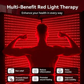 LPKP Luxury 74.6" x 33.3" Full Body RLT Sleeping Bag, 2570 LEDs – Premium Enclosed Red Light Therapy Pod LPKP