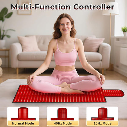 LPKP 65&quot; x 20&quot; Full Body Red Light Therapy Blanket (875 LEDs) – Large RLT Pad for Back, Shoulder &amp; Waist LPKP