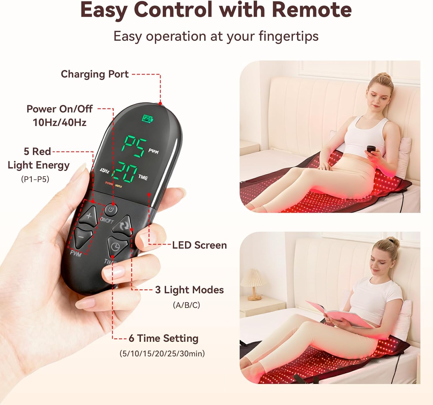 LPKP Luxury 74.6&quot; x 33.3&quot; Full Body RLT Sleeping Bag, 2570 LEDs – Premium Enclosed Red Light Therapy Pod LPKP