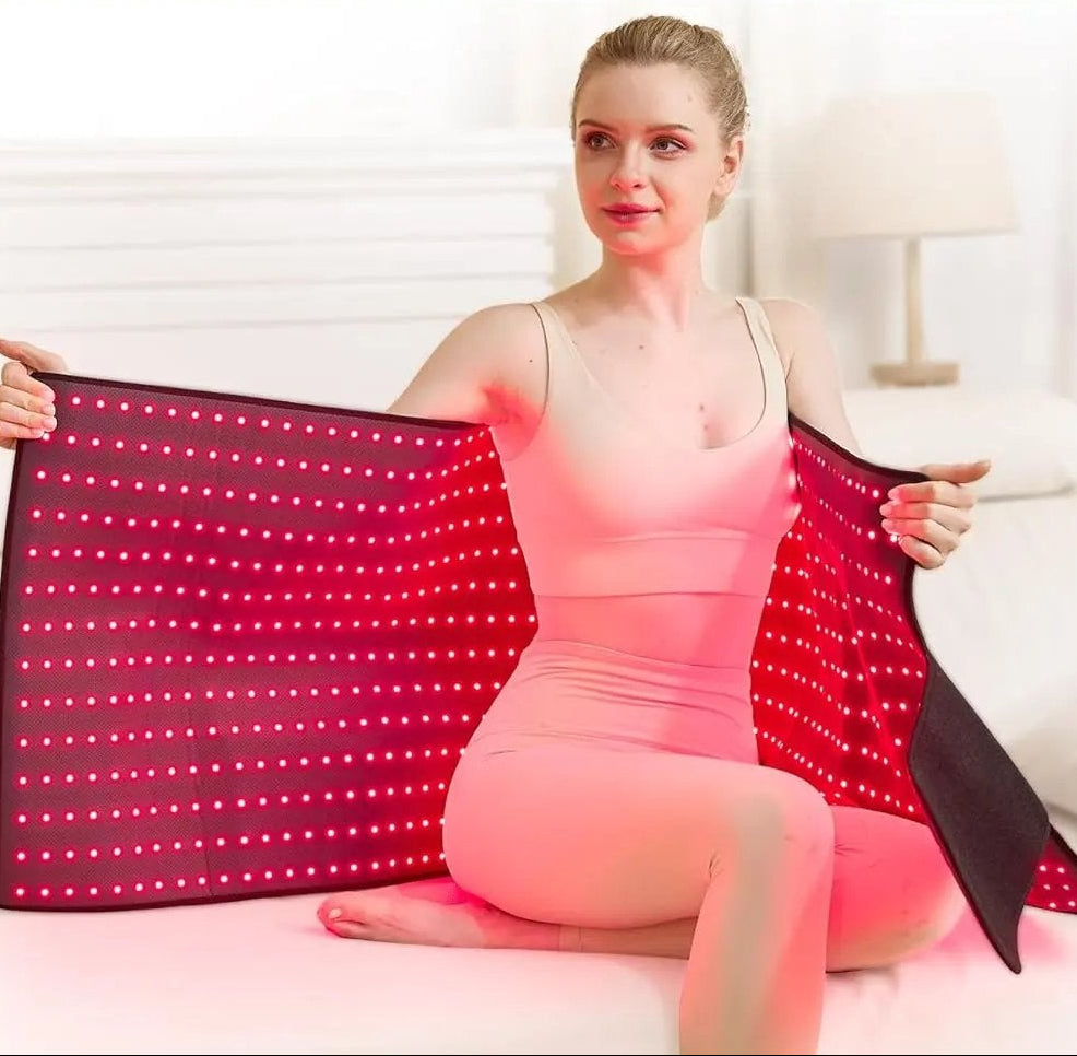 LPKP 36.3" x 15.8" Red Light Therapy Mat (325 LEDs, 660nm/850nm) – Portable RLT Pad for Targeted Relief LPKP