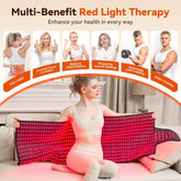 LPKP 65" x 20" Full Body Red Light Therapy Blanket (875 LEDs) – Large RLT Pad for Back, Shoulder & Waist LPKP