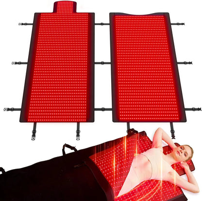 LPKP 36.3&quot; x 15.8&quot; Red Light Therapy Mat (325 LEDs, 660nm/850nm) – Portable RLT Pad for Targeted Relief LPKP