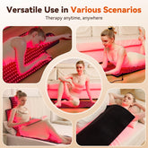 LPKP 65" x 20" Full Body Red Light Therapy Blanket (875 LEDs) – Large RLT Pad for Back, Shoulder & Waist LPKP