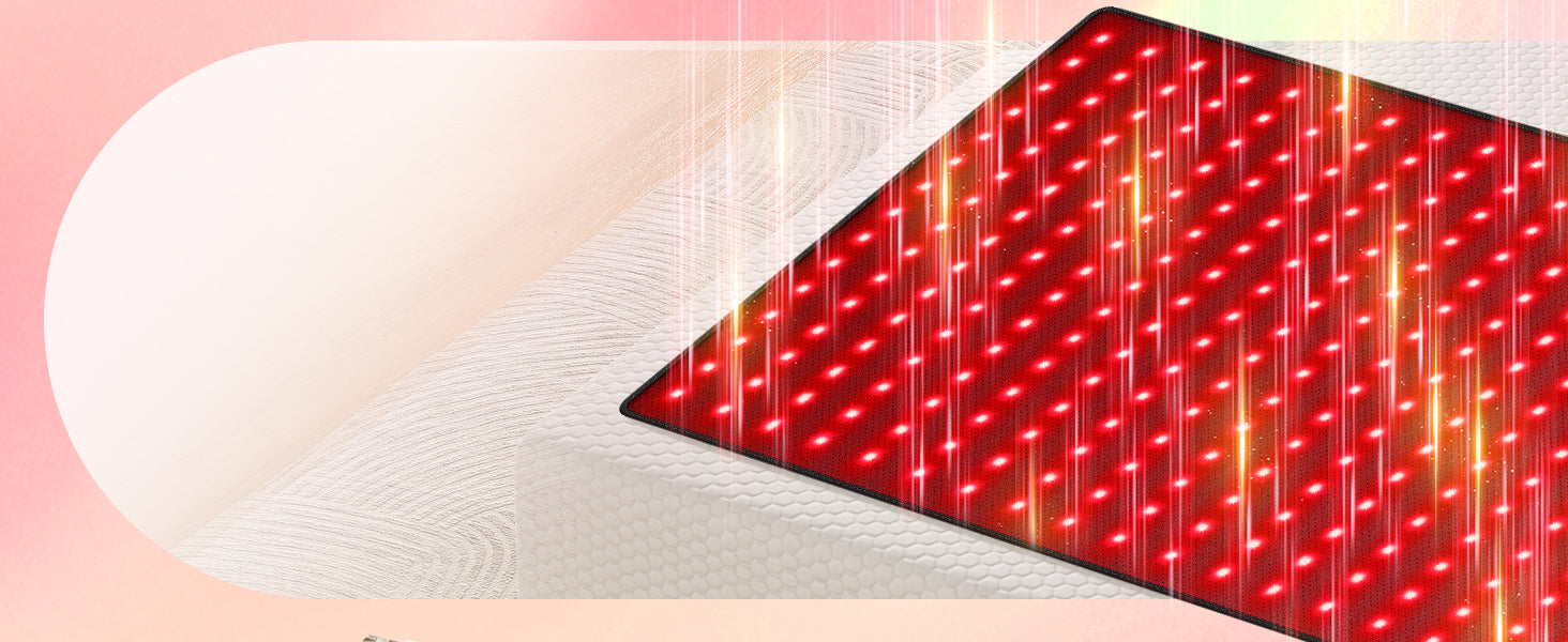 LPKP Pro Red Light Therapy Mat (1370 LEDs, 660nm/850nm) – RLT Pad for Full Body Joint &amp; Muscle Recovery